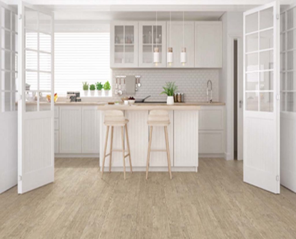 White Waterproof Kitchen Flooring Abu Dhabi