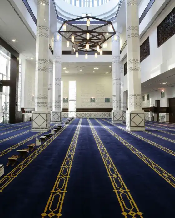 Mosque Carpet 24 Blue Geometric carpet for Al Maryah Island mosque
