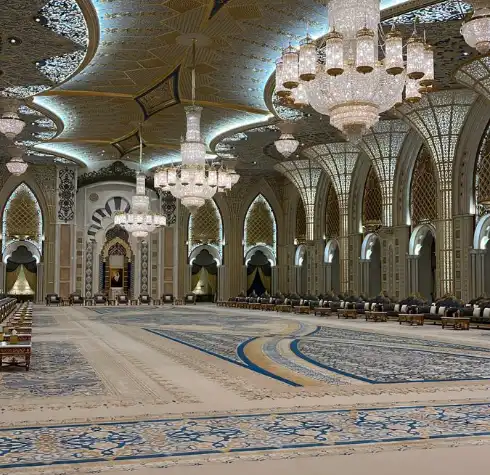 Mosque Carpet 35 Cream Royal carpet for Sultan Qaboos mosque