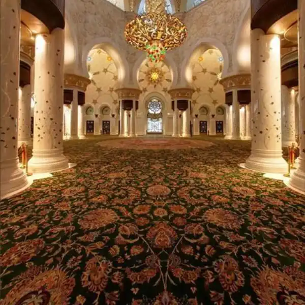 Mosque Carpet 29 Green Floral carpet for Sheikh Zayed Grand Mosque