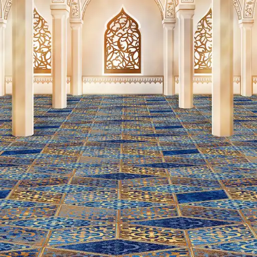 Mosque Carpet 19 Royal Patterned carpet for Al Khalidiyah mosque