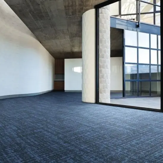 Blue Patterned Carpet for Lobby
