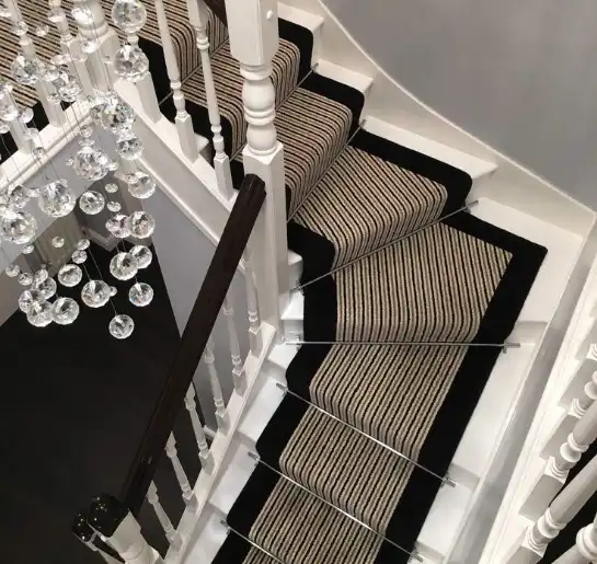 Ebony stripe carpet in Jumeirah