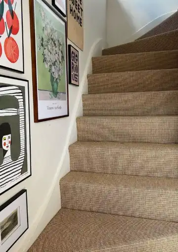 Light Brown Flatweave carpet for Staircase in Khalifa City