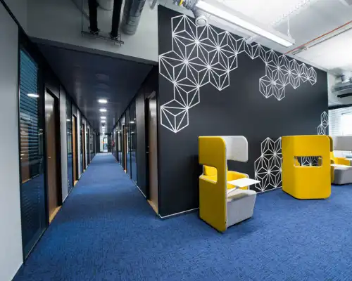 Modern Workspace Flooring for Yas Island Tech Centers