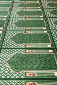Green Masjid Saf Carpet