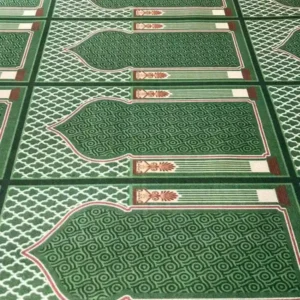 Green Masjid Saf Carpet