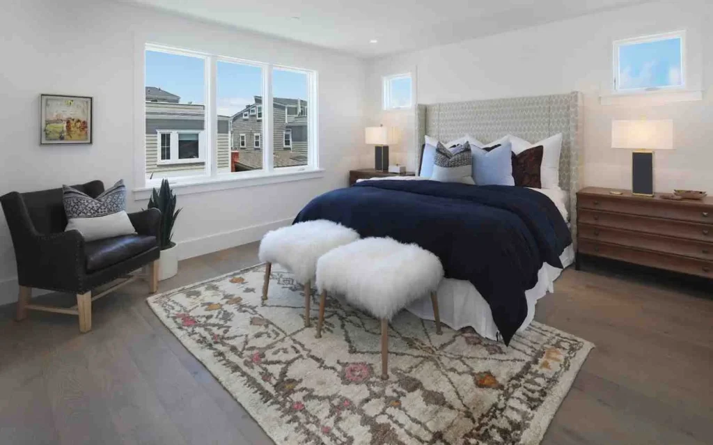 Luxury bedroom carpet
