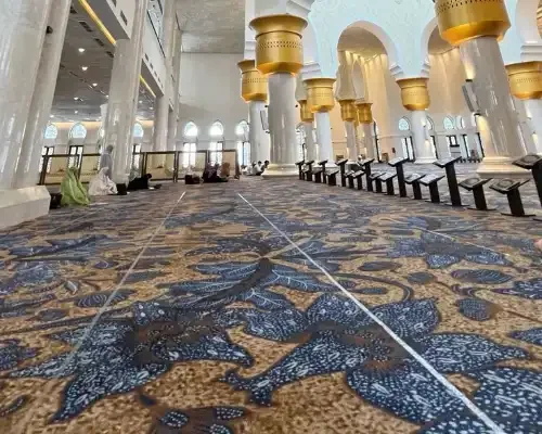 Perfect Mosque Carpet Installation in Abu Dhabi